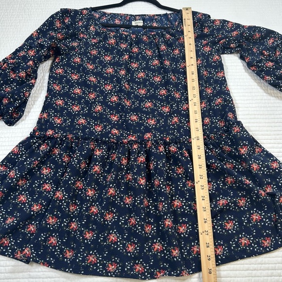 Cottagecore Romantic Max Studio Navy Floral Dress. - Picture 6 of 8